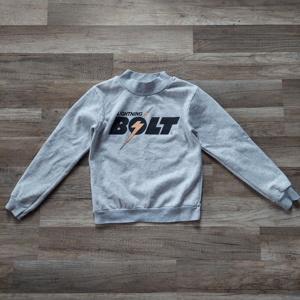 Vintage 90s Bolt Volleyball Crewneck Sweatshirt Kids 8
